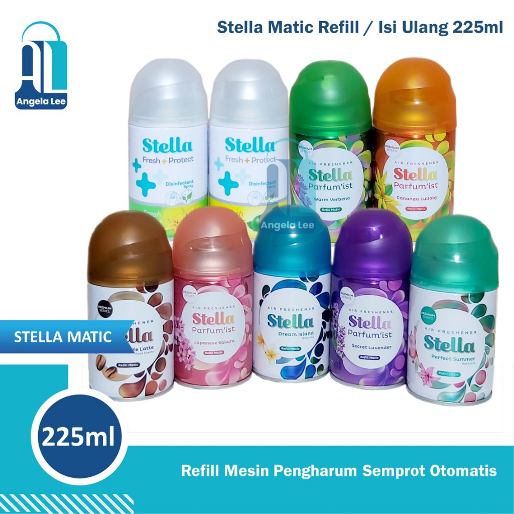 Stella Matic REFILL Fresh+Protect Pengharum Ruangan Disinfectant Spray 225ml