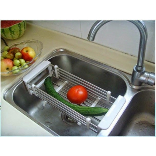 Rak Sink Stainless Steel - Rak Tirisan Cucian Di Wastafel Cuci Piring Bisa Panjang Dan Pendek