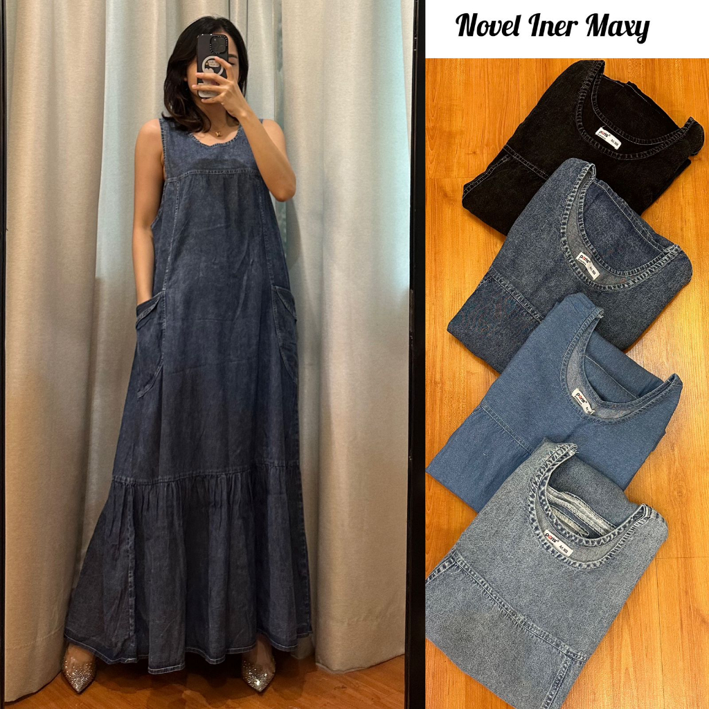 NOVEL MAXY JEANS DENIM SIANTAR/ MAXY DRESS JEANS DENIM