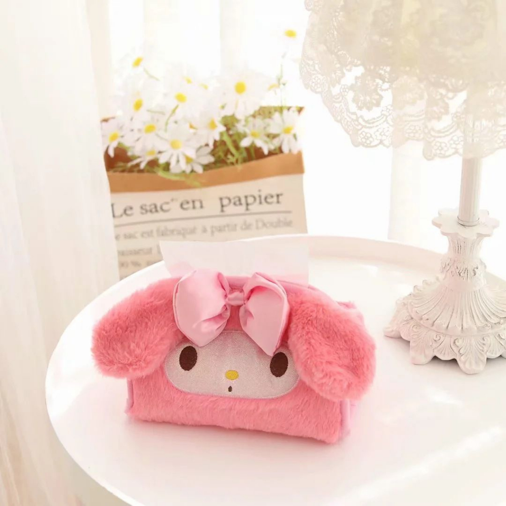 TEMPAT TISU COVER CINNAMOROLL MELODY ANJING CORGI BUTT DOG DONALD DUCK DAISY DUCK PIG HELLO KITTY DUFFY SHELLIE MAY STELLA LOU PENYIMPANAN
