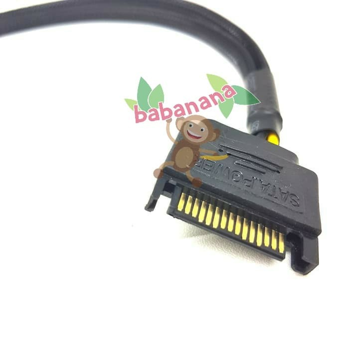 Kabel Splitter PWM 4 Pin 1 to 2 SATA Cable Cabang HUB Extension