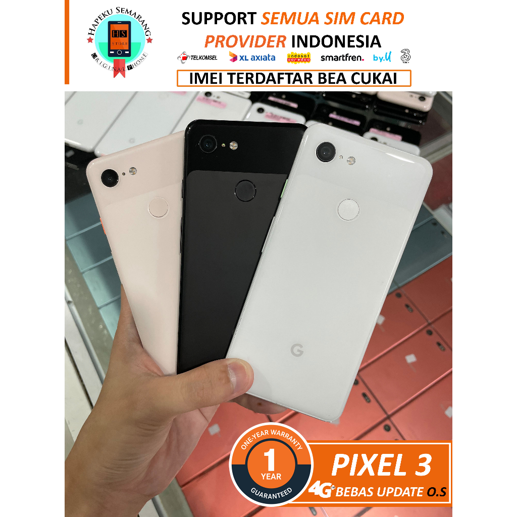 Google Pixel 3 64GB 128GB Super Mulus Like New Murah Bergaransi ALL OPERATOR INDONESIA AMAN