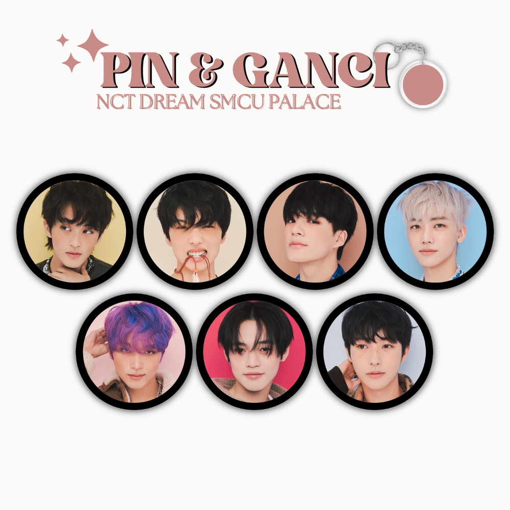 GANCI NCT DREAM PIN SMCU UKURAN 58 MM (HARGA 1 PCS + LAMINASI GLOSSY) GANTUNGAN KUNCI KPOP IDOL KOREA PREMIUM MURAH UNOFFICIAL MARK RENJUN JENO HAECHAN JAEMIN CHENLE JISUNG READY STOCK !