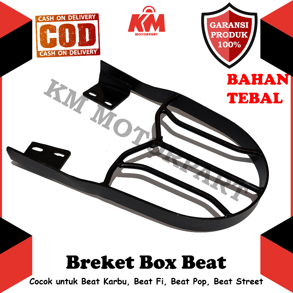 Breket Box Barang Honda Beat Fi Pop Karbu Esp Street Behel Bracket