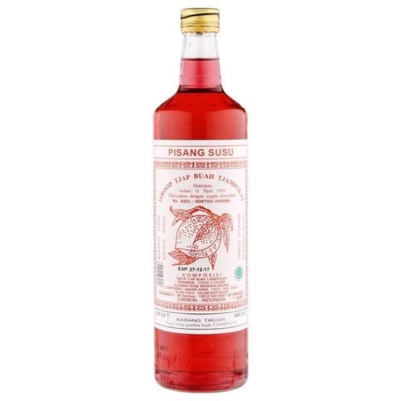 

SIROP TJAMPOLAY PISANG SUSU 630ML INSTANT ONLY / SIRUP BUAH TJAMPOLAY RASA PISANG SUSU BANDUNG