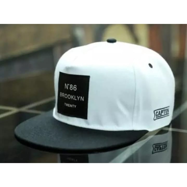 Topi Snapback Distro Pria dan Wanita Dewasa Logo Broklyn N 86 Terbaru