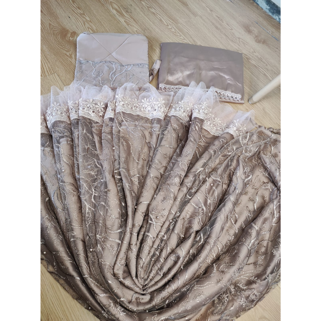 Mukena Dewasa BRUKAT Sutera Mewah Original