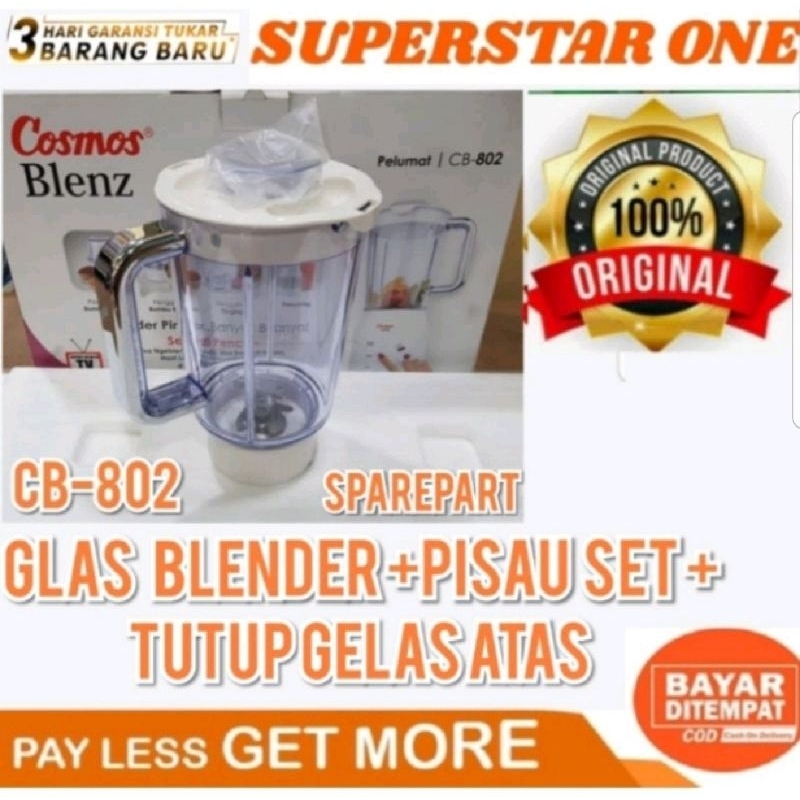 gelas blender cosmos cb-802 .cb-801 gelas blender cb802.cb801  blender jus cosmoa cb 802