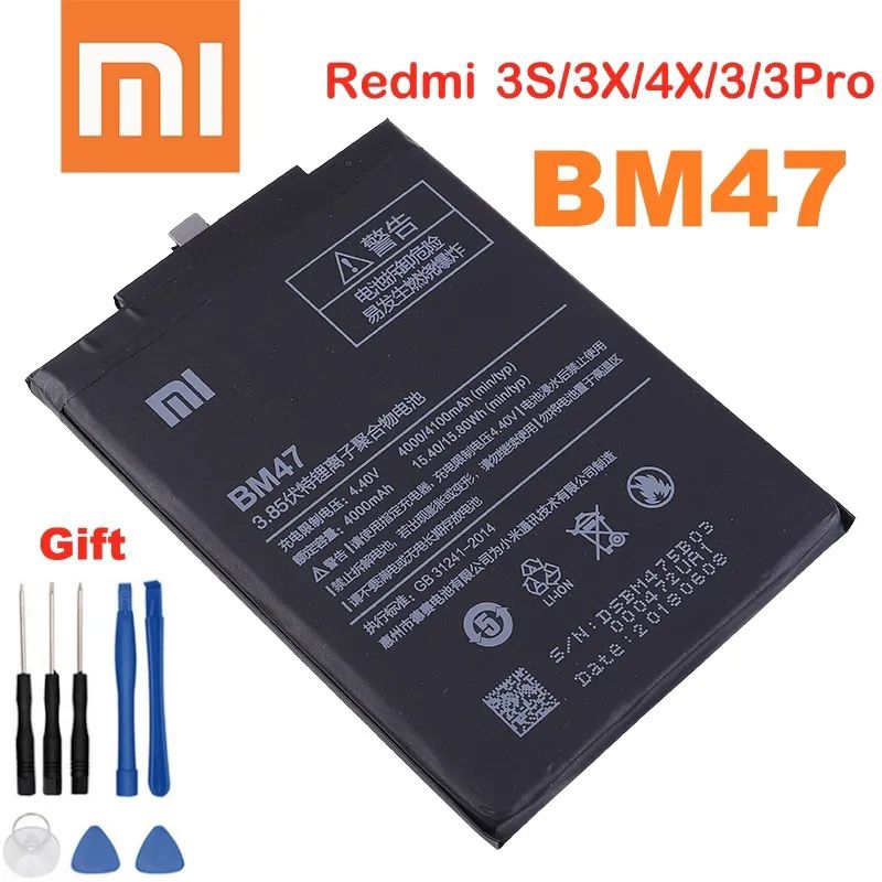 BATERAI XIAOMI REDMI 4X  REDMI 3 REDMI 3S REDMI 3 PRO REDMI 3X BATTERY XIAOMI  BM47 ORI