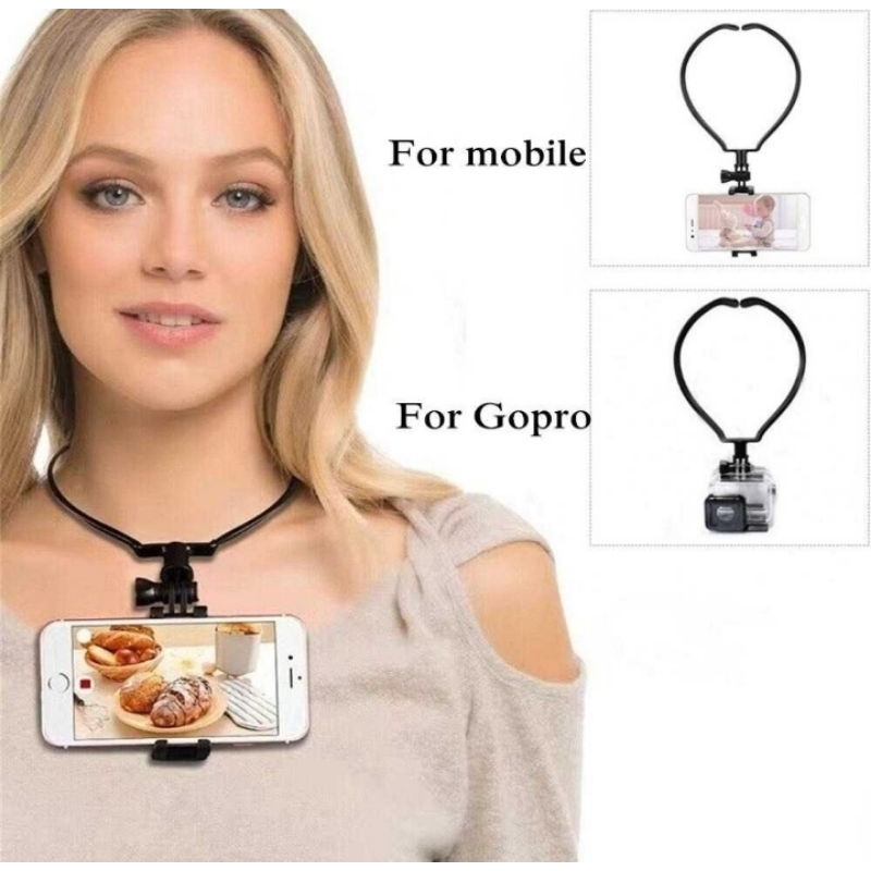Neck Holder Lanyard Strap Kalung Leher for GoPro Smartphone