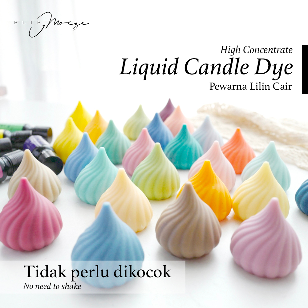 Pewarna Lilin Cair Satuan - Liquid Candle Dye Oil Soluble Oil Base Aromaterapi - Pewarna USA Korea