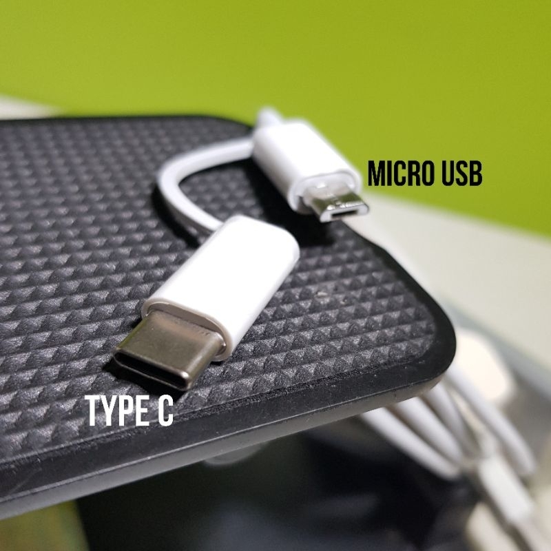 Kabel Data Xiaomi Type C Micro USB 2 in 1 Fast Charging Original