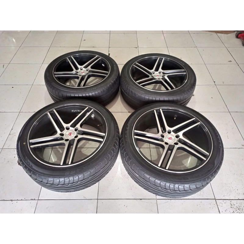 Velg Mobil Racing Bekas Murah Ring 20 lubang 5x114 pls ban