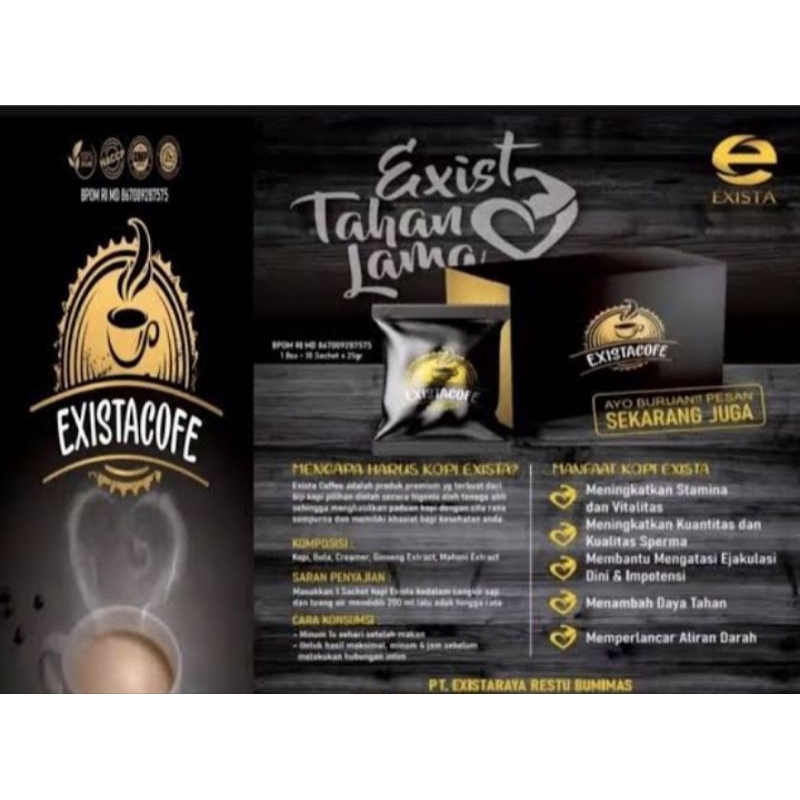 Kopi Stamina Exista Coffee Ecer/Sachet