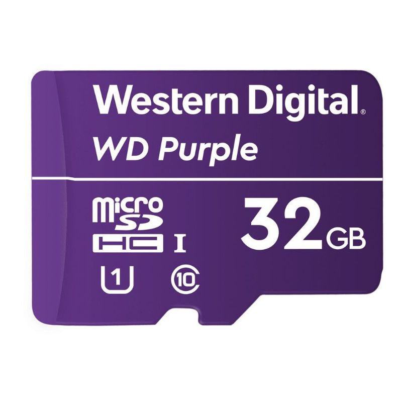 WD Purple MicroSDHC UHS-1 Class 10 Surveillance/ CCTV Micro SD 32GB