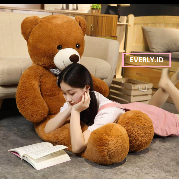 SNI ! Boneka Teddy Bear Jumbo 1,6 METER Boneka Beruang 1,2 meter 1,5 1,3 2 1 1 Super besar edi Bear orang Big untuk kado ulang tahun anak pacar teman laki perempuan pria wanita cowok cewek pacar gemes import ori premium Besar everly.id everlyid gemoy lucu