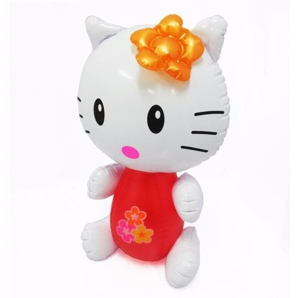 Mainan Balon Tiup Karakter Hello Kitty Bahan Premium PVC SNI Best Quality