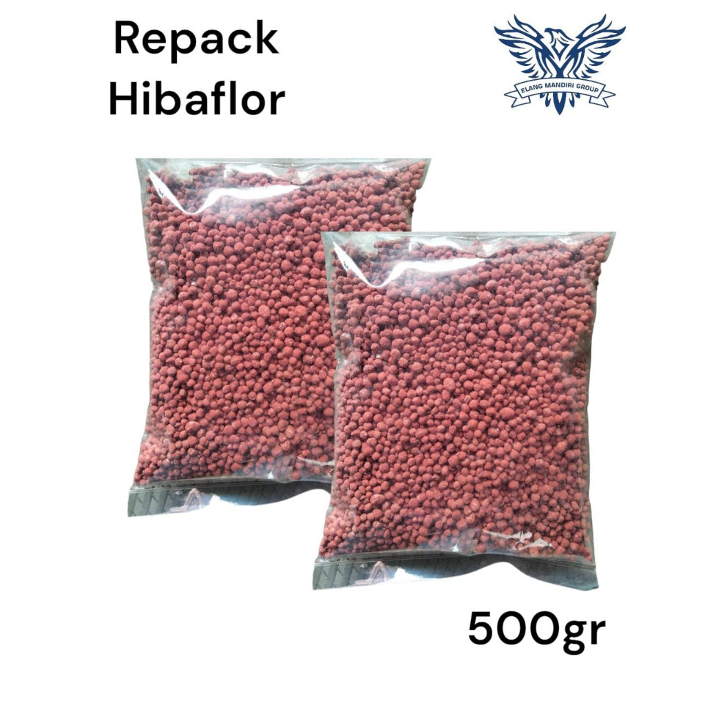 Repack 500gr PUPUK NPK 15 15 15 HIBAFLOR Unsur Hara Utama Nitrogen (N): 15% Fhosphate (P2O5) 15% : Kalium (K20): 15% Bumi Nusantara