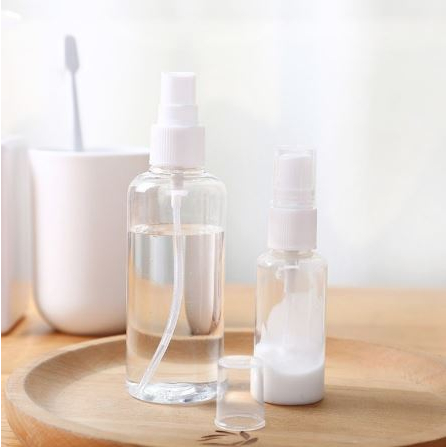 Botol Spray Parfum 60ml Bahan Plastik Transparant untuk Travel