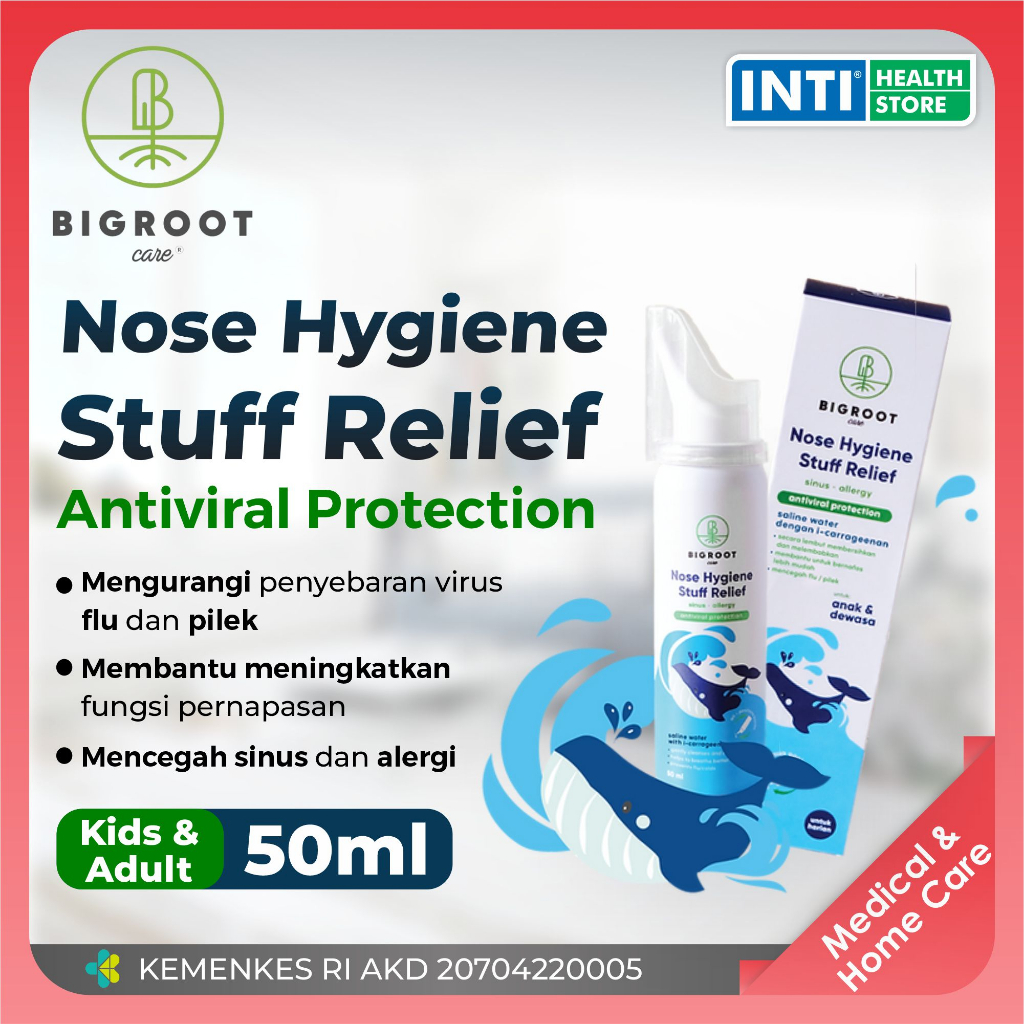 Bigroot Care Nose Hygiene Stuff Relief 50 ml | Pembersih Hidung
