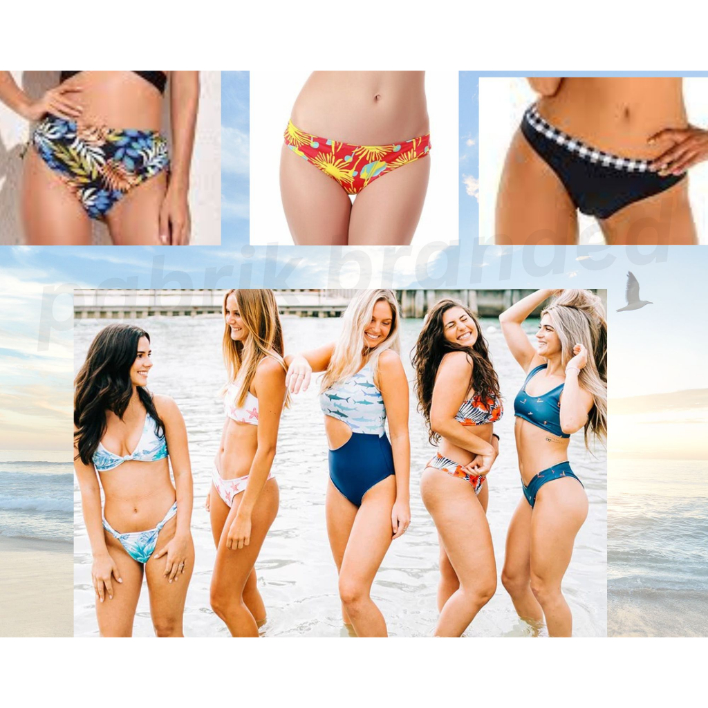 pabrik branded swimwear bikini top bottom baju celana rok renang wanita girl perempuan atasan sexy s