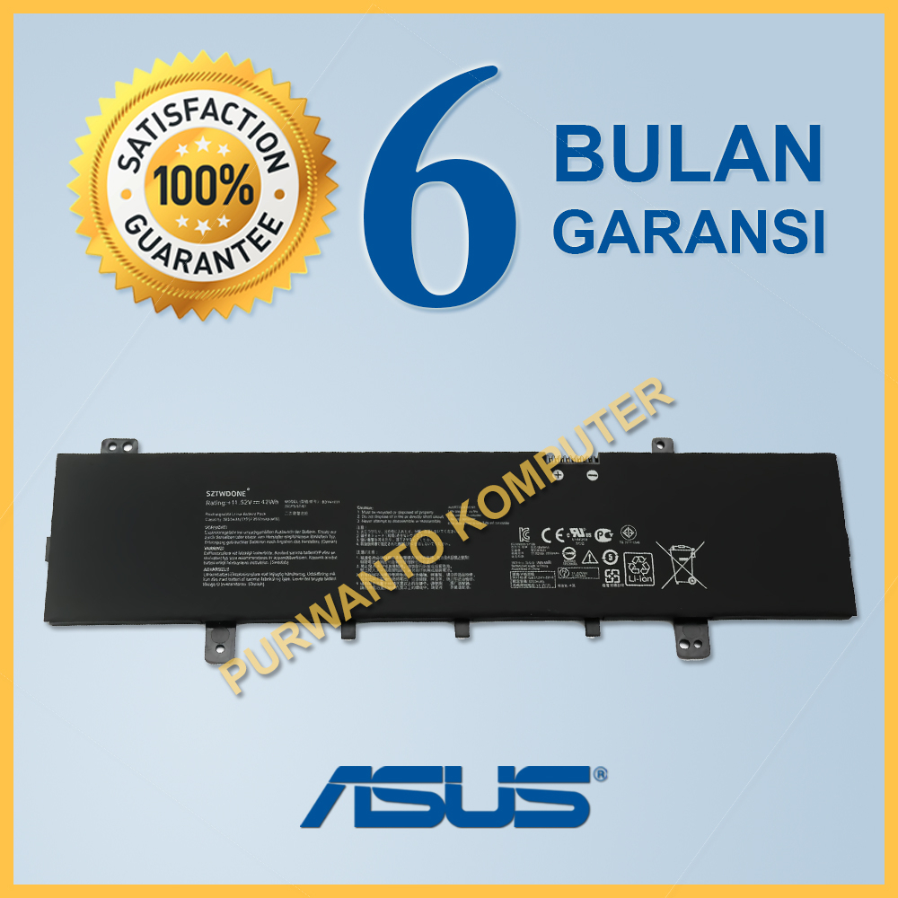 Original Baterai Batre Laptop Asus VivoBook 15 F505ZA-BQ160T X505BA-RB94 X505ZA-BQ072T X505ZA-EJ618T