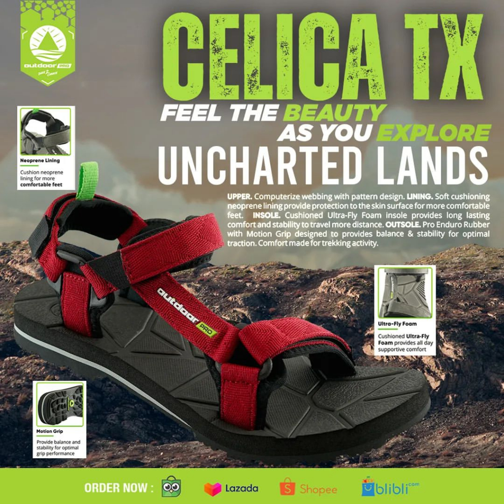 Sandal Gunung OUTDOOR PRO CELICA TX Sendal Tali Hiking Trekking