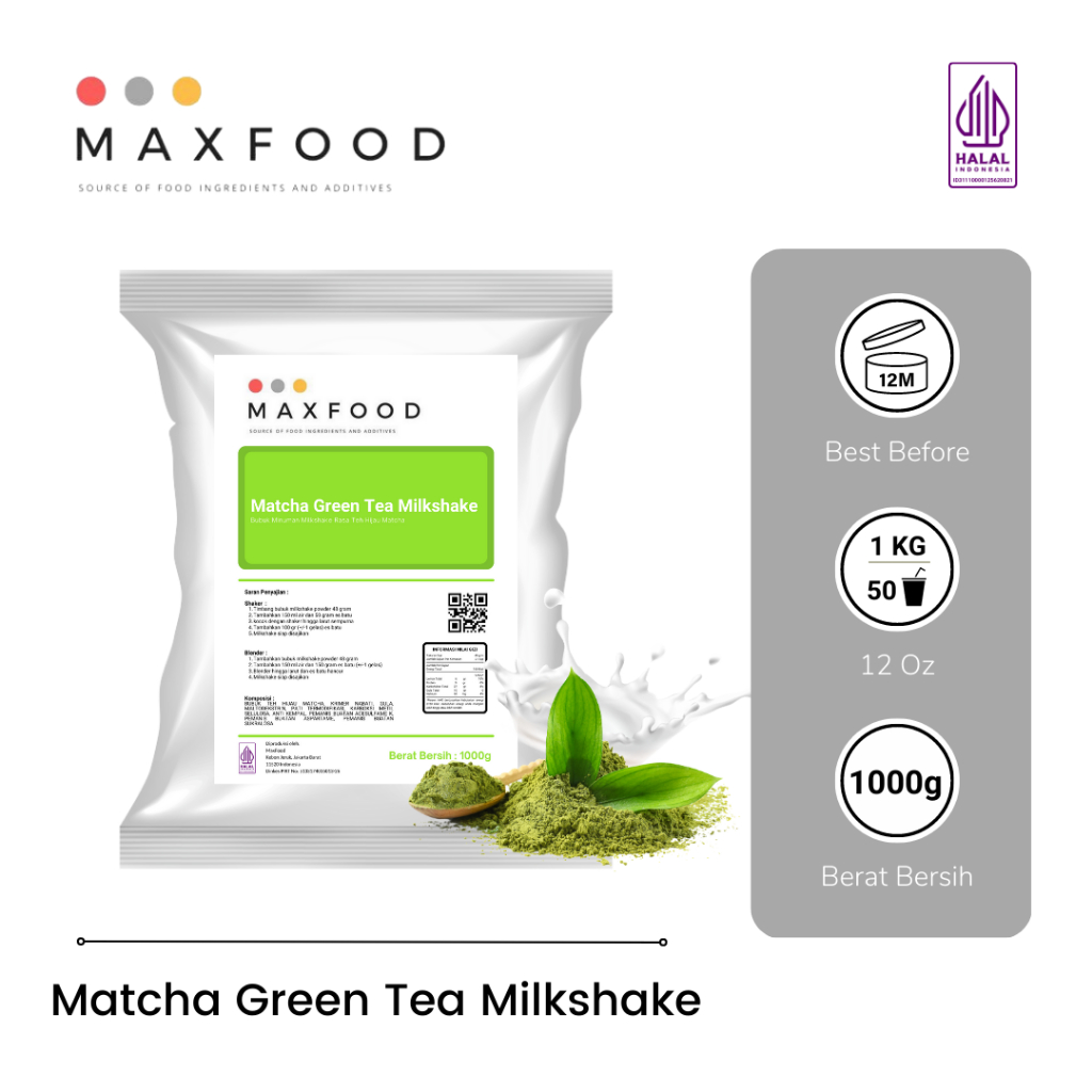 

Matcha Milkshake / Bubuk Minuman Milkshake Rasa Matcha 1 KG