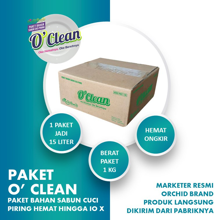O'Clean - Octa - Paket Sabun Cuci Piring Cair Hemat Wangi Jeruk Nipis