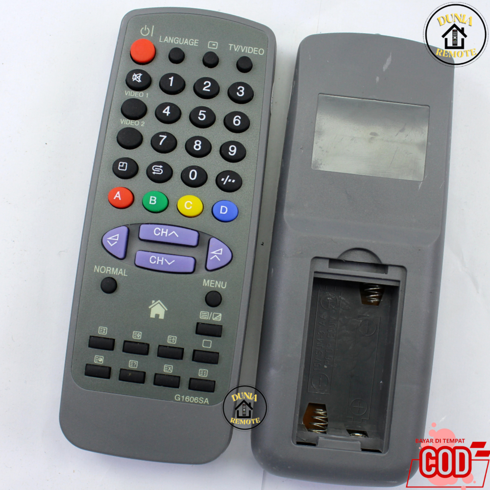 Remot Remote TV SHARP Tabung 1606sa tanpa setting