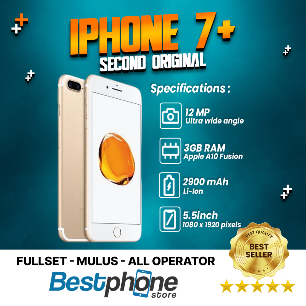 iPhone 7 Plus 128Gb Second Original Fullset No Minus
