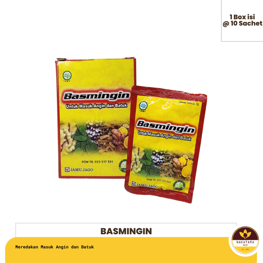 

JAMU BASMINGIN SERBUK CAP JAGO ISI 10 SACHET