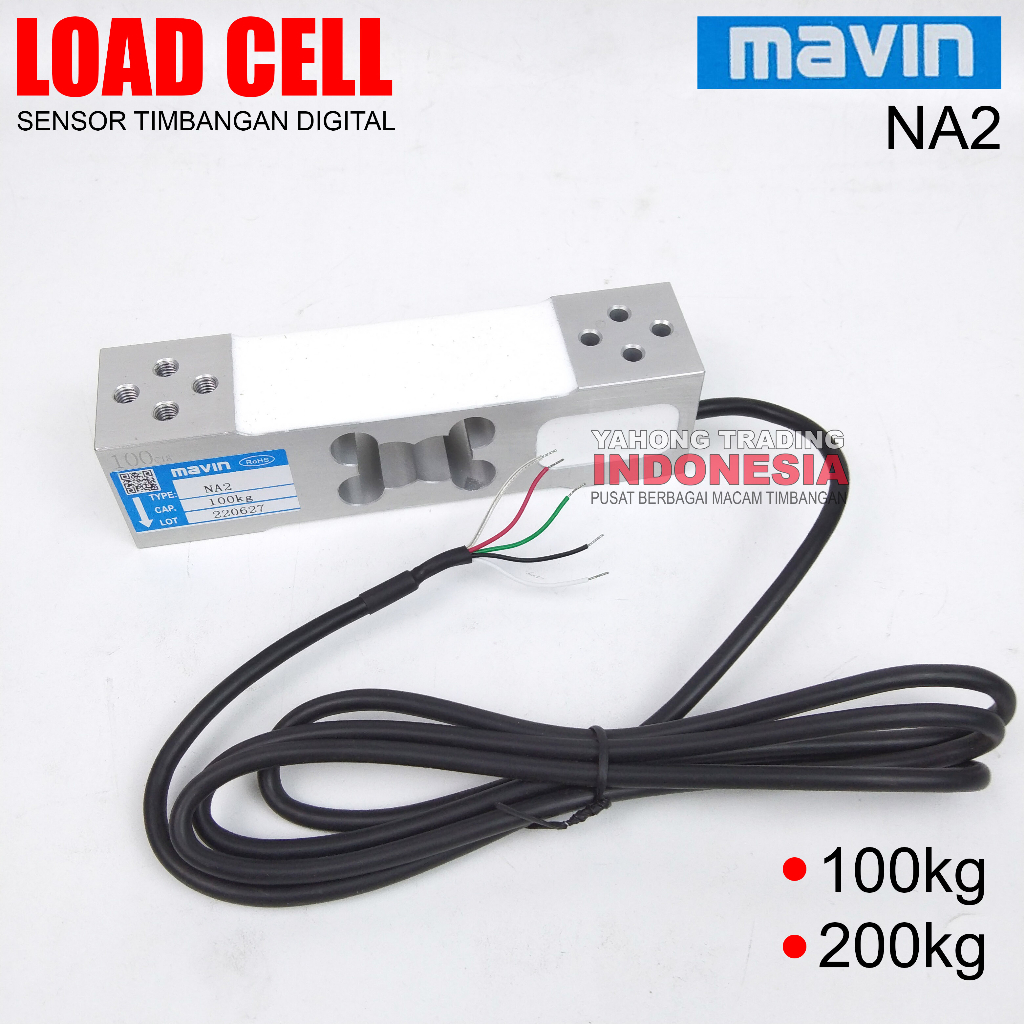 Load Cell Loadcell MAVIN NA2 100kg 200kg Sensor Berat Timbangan Digital