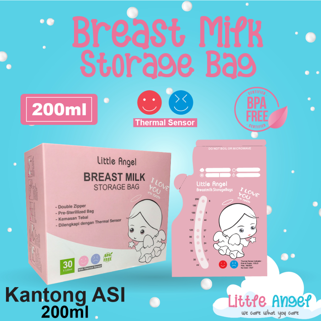 KANTONG ASI SUSU BAYI 120ml BABY BREAST MILK Storage Bag  ASIP 30pcs