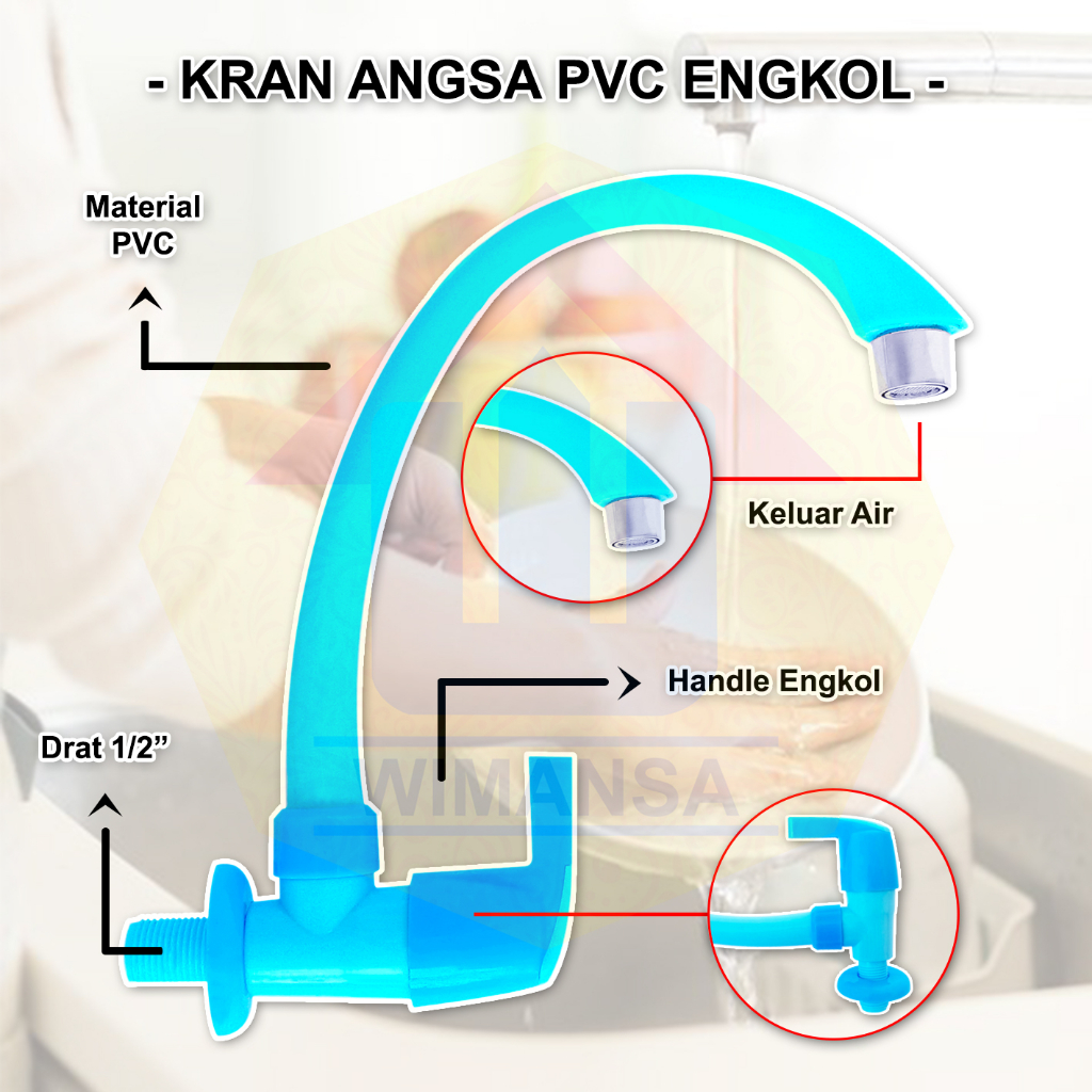KRAN WASTAFEL KRAN ANGSA PVC