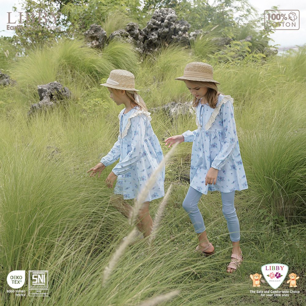 LIBBY Earth Anna Dress Anak Perempuan 6 Bulan - 8 Tahun (1 pcs/pack)