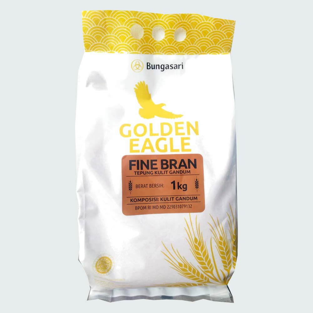

[oddsolshop] pekanbaru/Bungasari Golden Eagle Fine Barn 1KG Tepung Kulit Gandum Halus