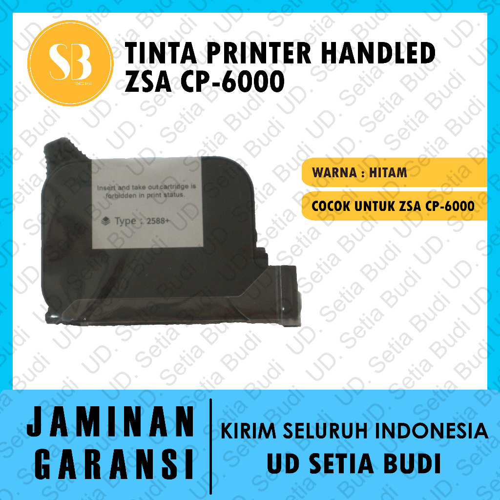 Tinta Printer Handheld Warna Hitam ZSA CP-6000PR Ink Cartridge