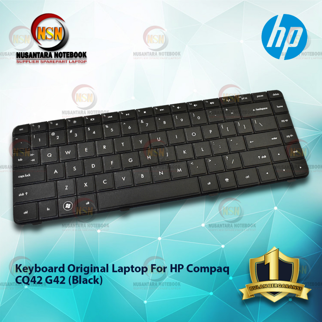 Keyboard Laptop HP Compaq Presario CQ42 G42 Series - Hitam Black