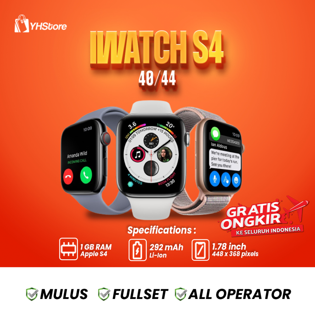 Apple Watch Series 4 44mm Second 100% Original Fullset