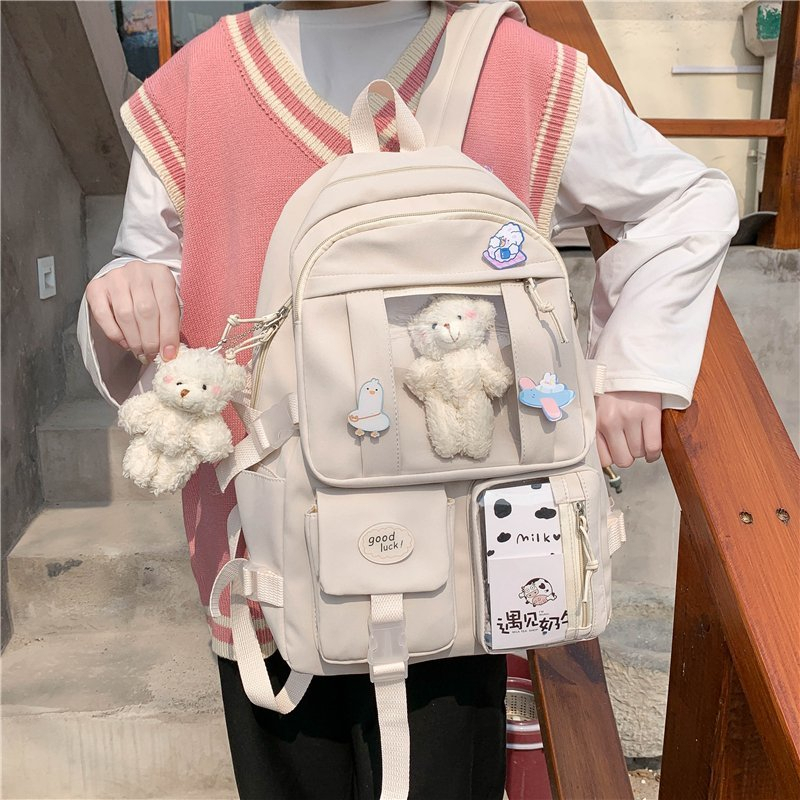 Tas Ransel - Backpack Punggung Anti Air Anak Remaja Sekolah Harajuku