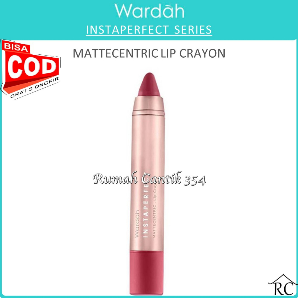 Wardah Instaperfect MATTECENTRIC Lip Crayon 3 g - Lipstick Matte