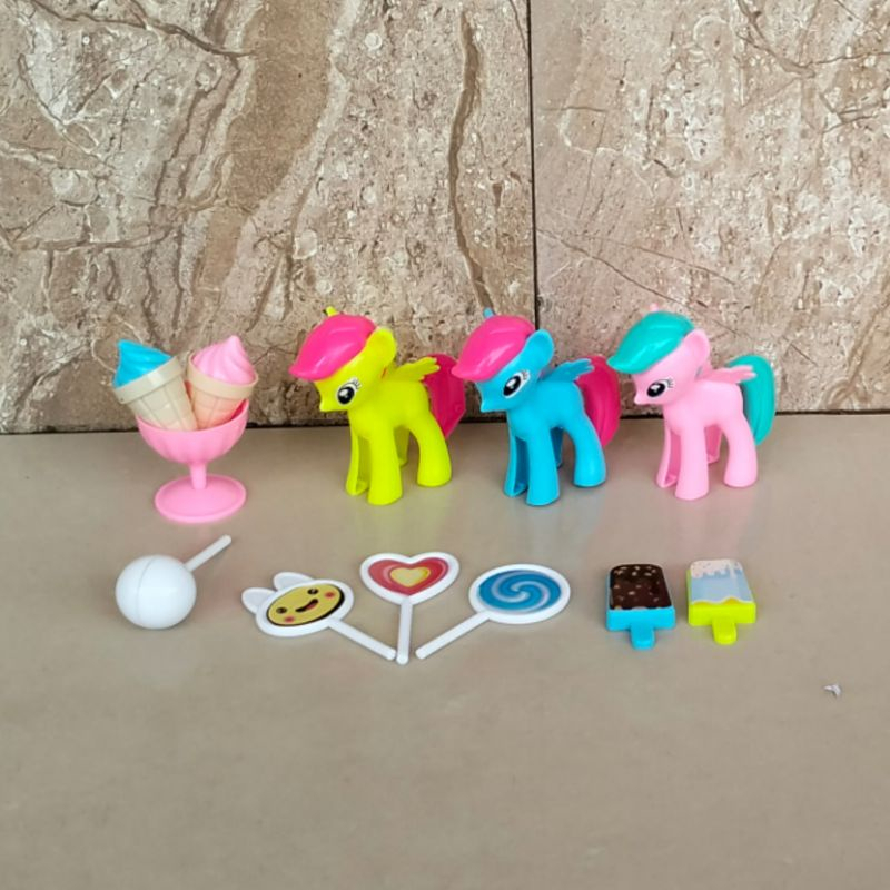 Mainan Kuda Poni Gratis Es Krim Kuda Poni Es Krim Mainan Anak Perempuan