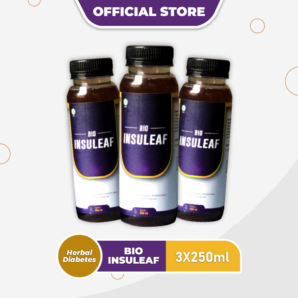 Bio Insuleaf Herbal Diabetes Original 3 Botol