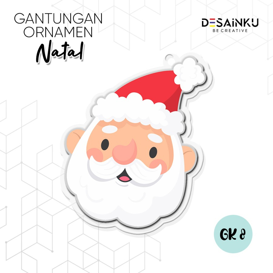 Ornamen hiasan natal / Gantungan Natal / Gantungan Akrilik