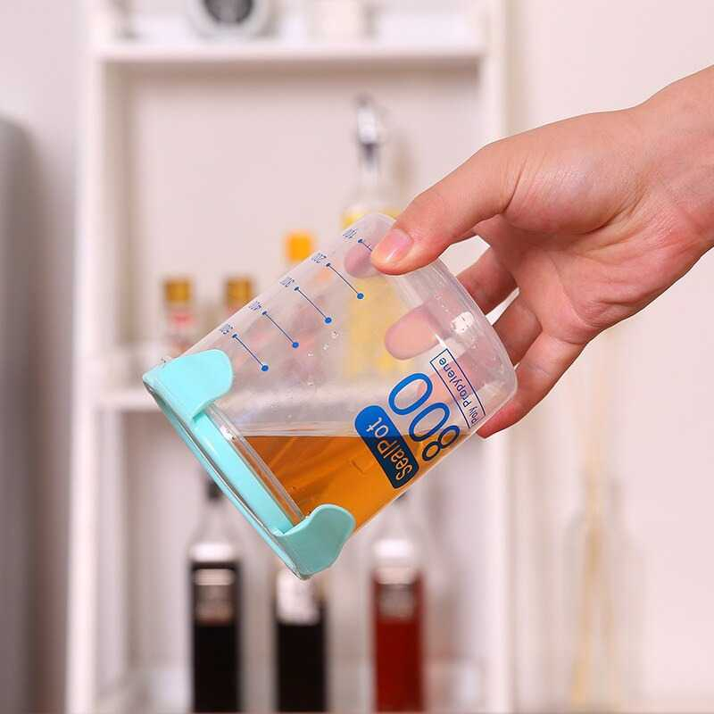 COD Toples Kedap Udara Tempat Penyimpanan Makanan Box Food Storage Cereal Penyimpanan Serbaguna Container 800ml