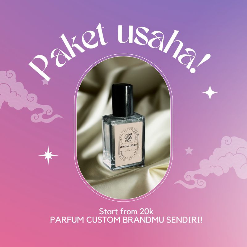 [PAKET USAHA] PARFUM CUSTOM BRAND SENDIRI MULAI 25K DAPAT 20pcs