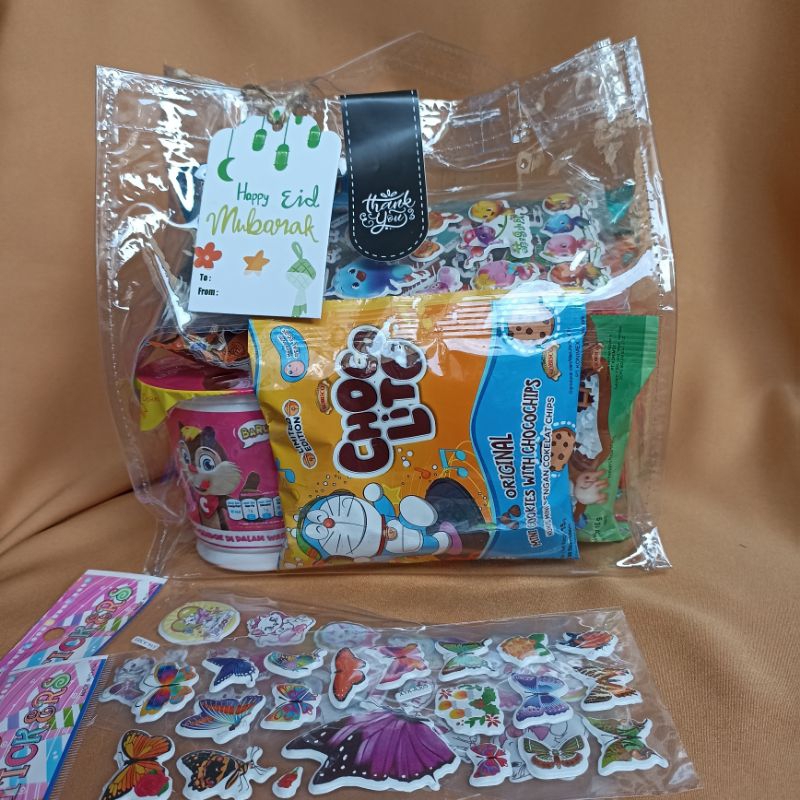 

Parcel anak lebaran idul fitri BONUS STIKER 3D 2pcs / Mini parcel / Snack gift / Hamper idul fitri / Bingkisan lebaran