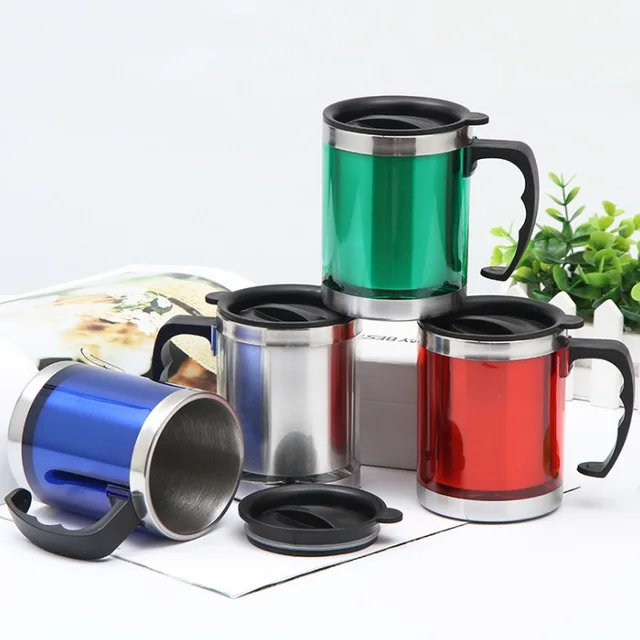 Termos Mug Gelas Cangkir Tumbler Kopi Tahan Panas &amp; Dingin Stainless Coffee Cup Travel Double Wall
