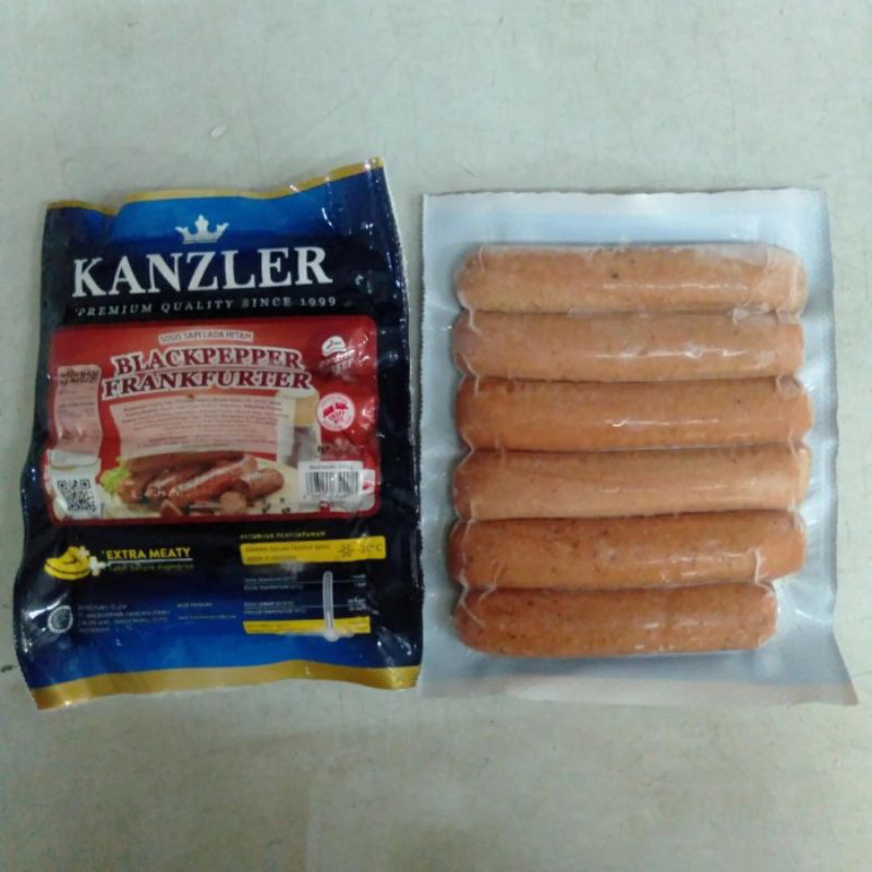 

Kanzler Sosis Blackpepper Frankfurter 300gr sausage kanzler sosis enak sosis murah sosis premium sosis ayam sosis daging sapi kanzler nugget nugget ayam